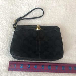 Black coach wristlet